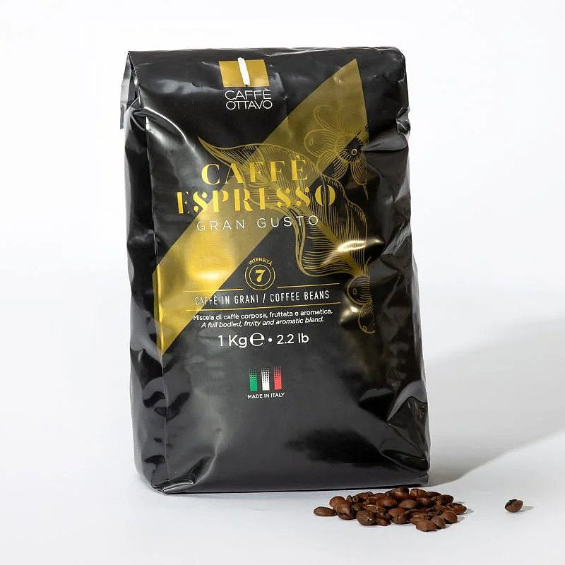 Caffè Ottavo Premium Italian Coffee Gran Gusto Coffee Beans 1kg