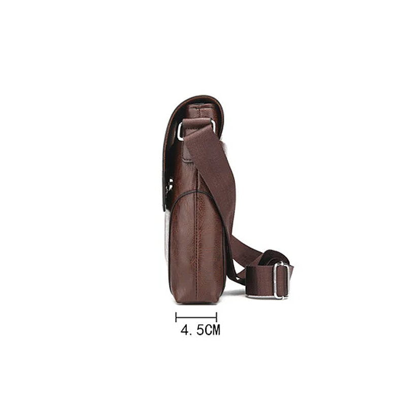OSKA Men's Shoulder Crossbody Bag Pu Leather - Brown