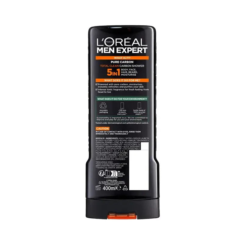 L'Oreal Paris Men Expert Pure Carbon Shower Gel 400ml