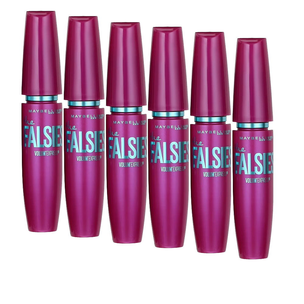 6x Maybelline the Falsies Volum Express Mascara 7.5ml 280 Blackest Black