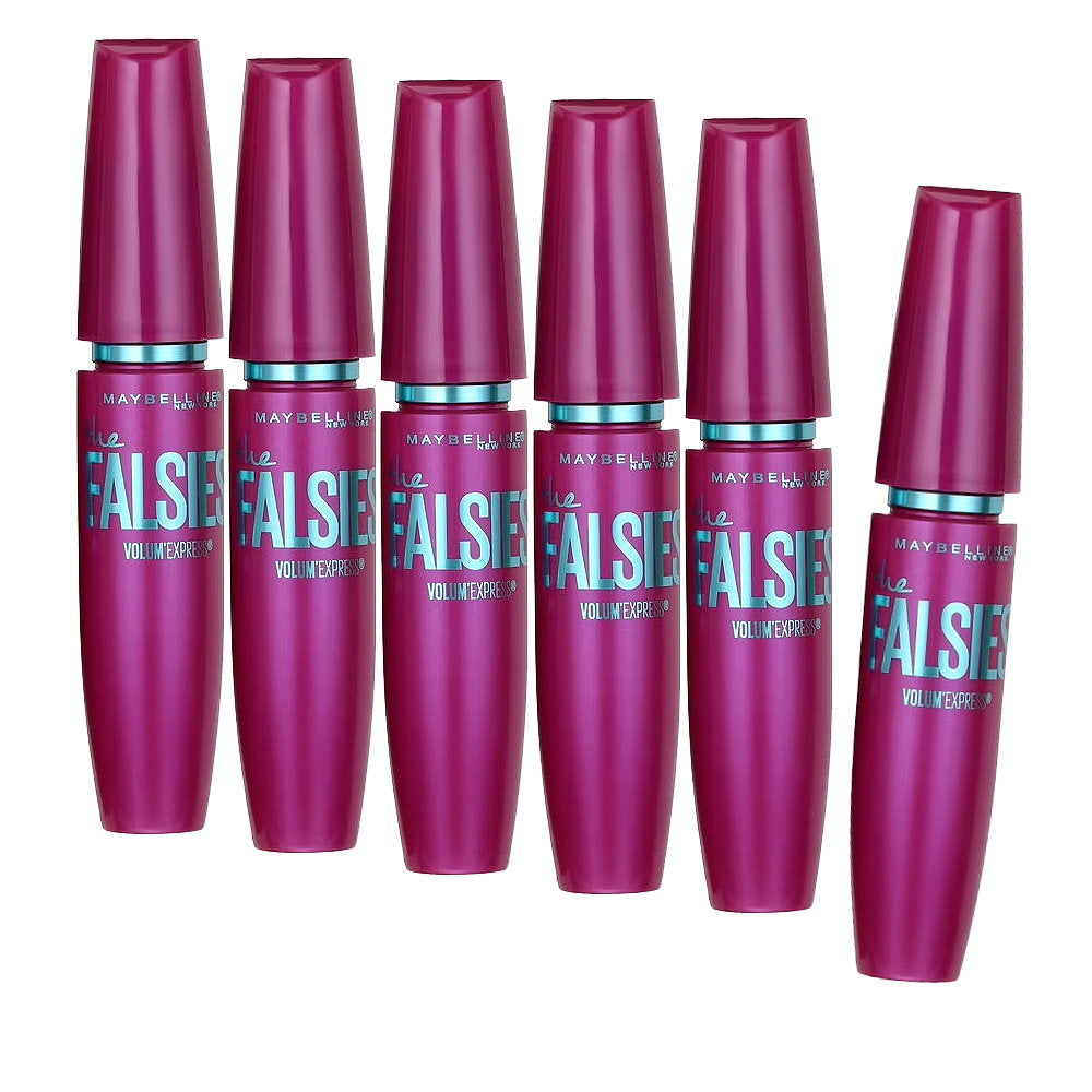 6x Maybelline the Falsies Volum Express Mascara 7.5ml 280 Blackest Black