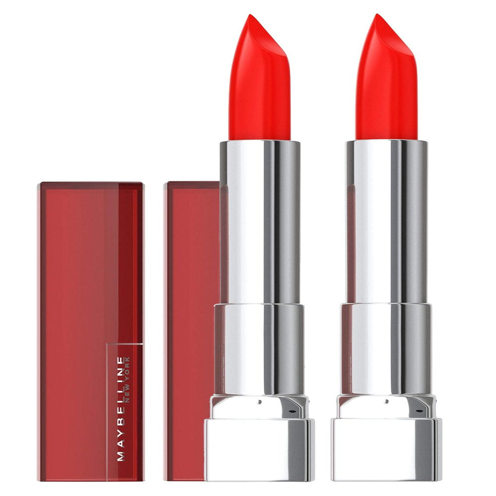 2x Maybelline Color Sensational Cream Lipstick 344 Coral Rise 4.2g