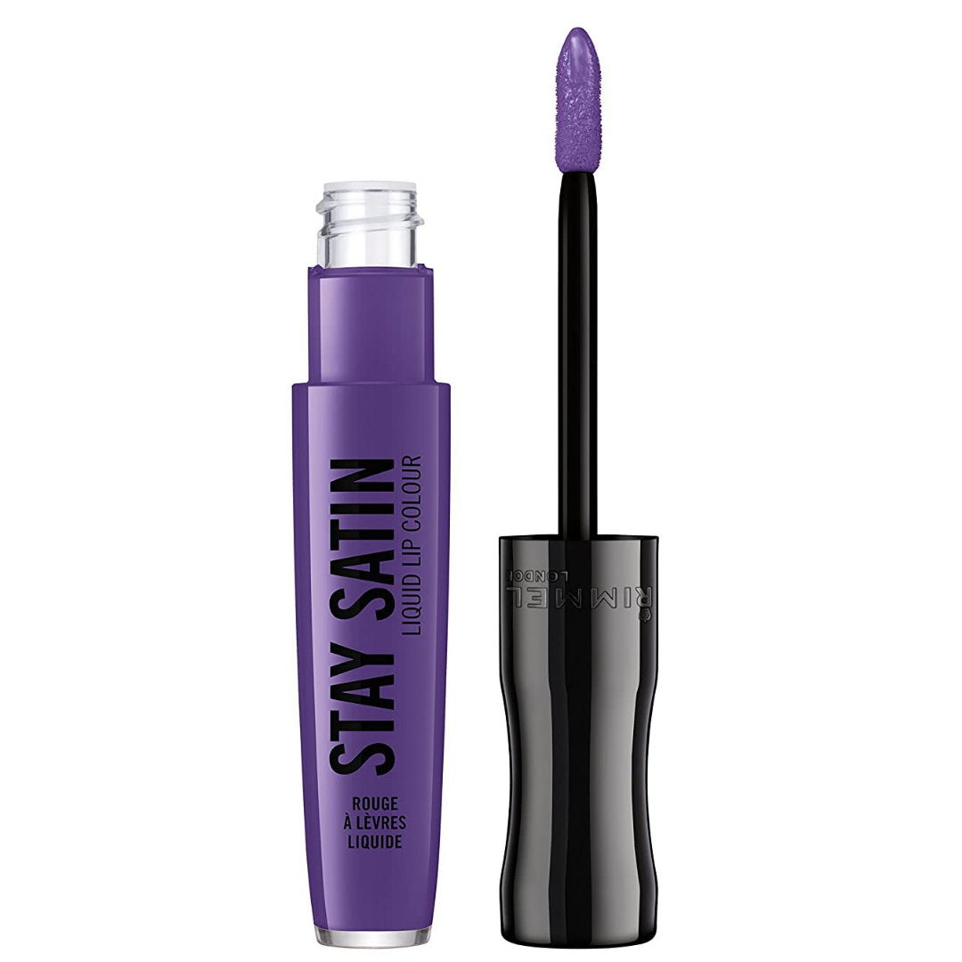 Rimmel Stay Satin Liquid Lip Colour 850 Atomic Purple - Makeup Warehouse Australia