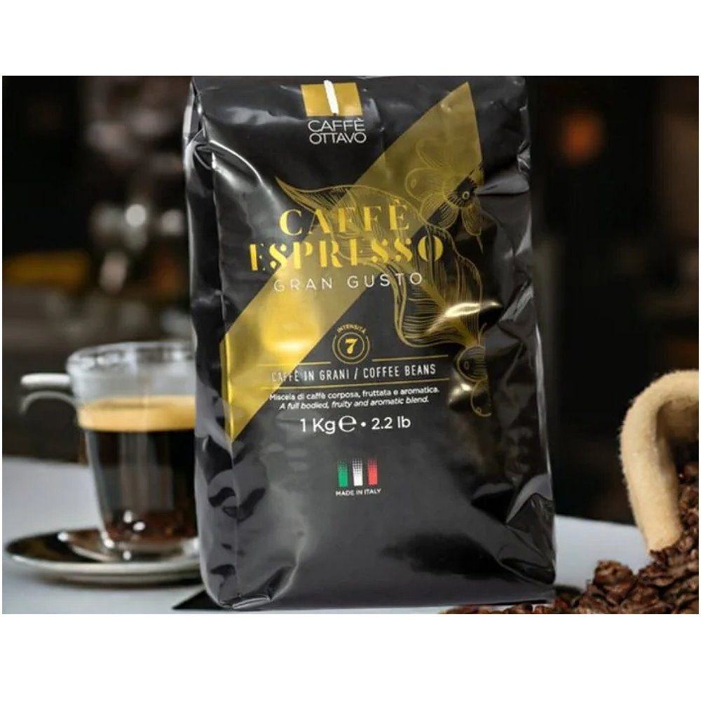 Caffè Ottavo Premium Italian Coffee Gran Gusto Coffee Beans 1kg