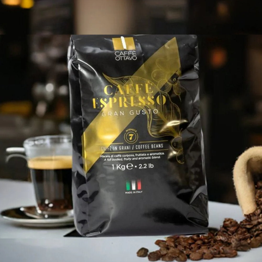 Caffè Ottavo Premium Italian Coffee Gran Gusto Coffee Beans 1kg