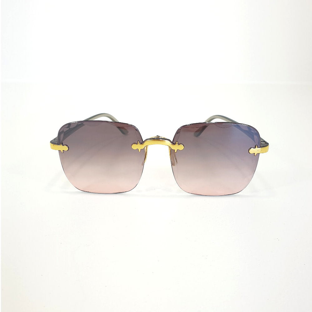 Rosy Lane Classic Vintage Square Sunglasses Grey Pink - Makeup Warehouse Australia