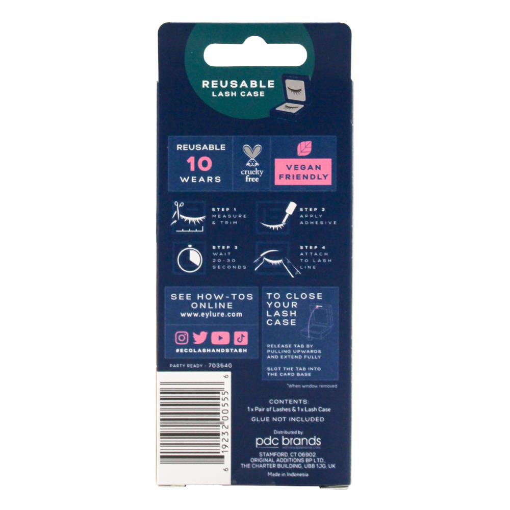 Eylure London Lash & Stash Vegan Faux Mink Party Ready - False Lashes