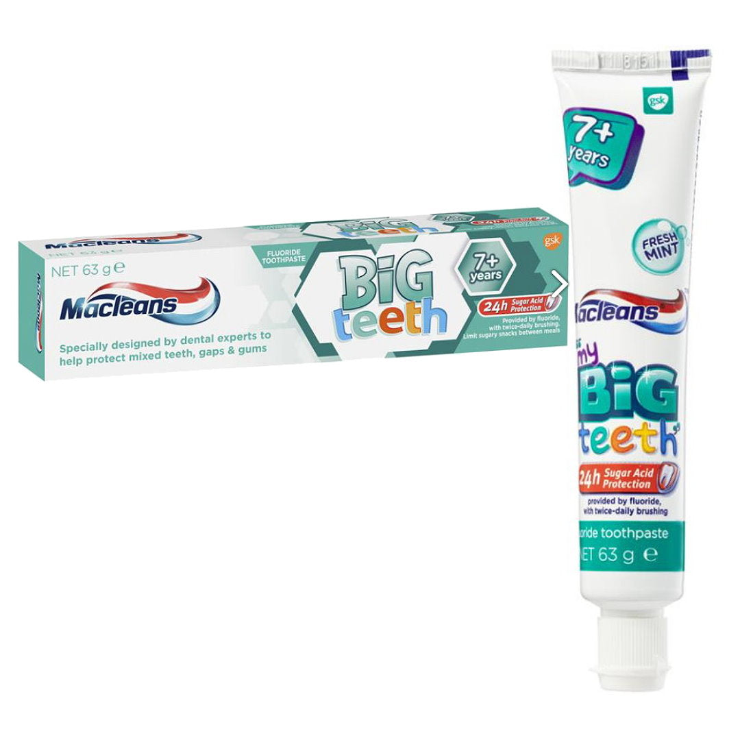 4pk Macleans Toothpaste Kids Big Teeth for Children 7+ Years Old Mint - Makeup Warehouse Australia