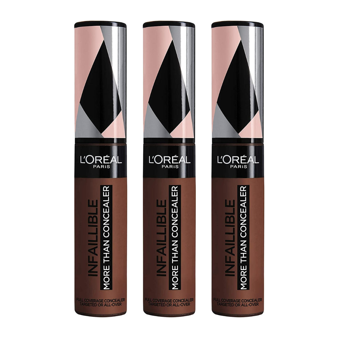 Buy 3pk LOreal Infallible More Than Concealer Full Coverage 11ml 343 Truffle - Makeup Warehouse Australia