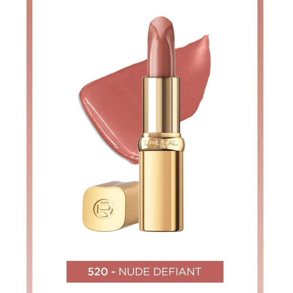 3x L'Oreal Paris Color Riche Satin Nude Intense Lipstick 520 Nu Defiant