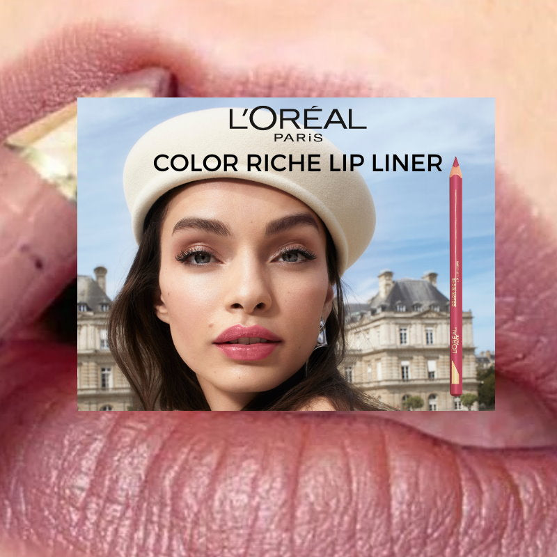 3pk L'Oreal Paris Color Riche Le Lip Crayon Lip Liner 302 Bois De Rose