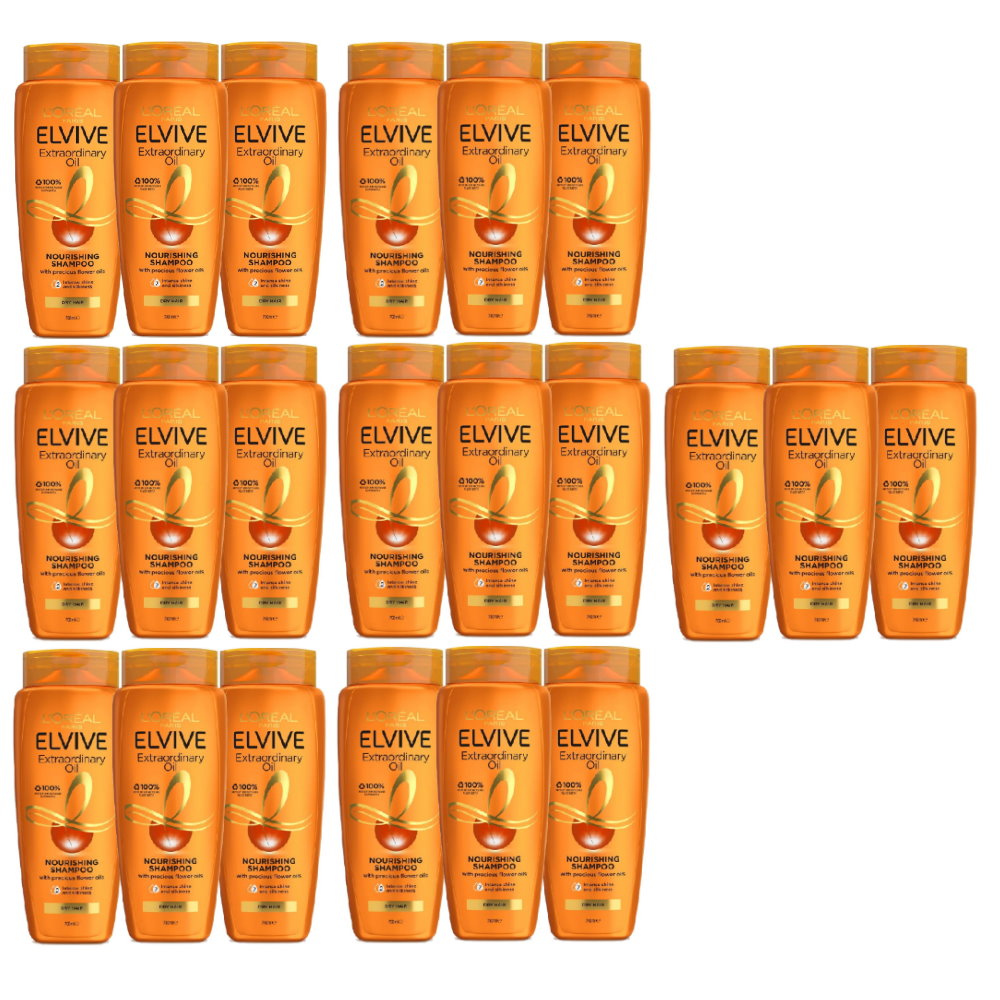 21pk L'Oreal Paris Elvive Extraordinary Oil Nourishing Shampoo 700mL