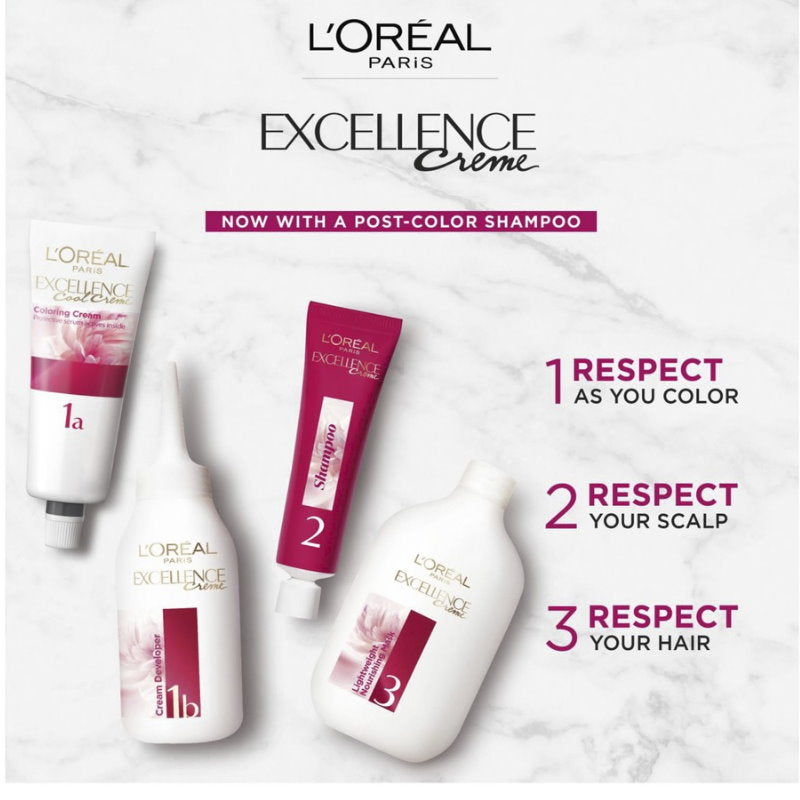 L'Oreal Paris Excellence Creme Hair Colour 4 Dark Brown