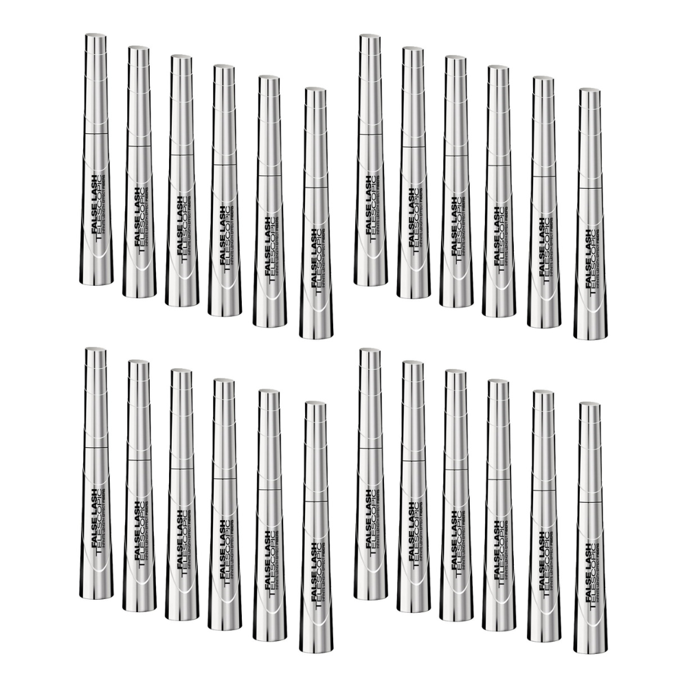 24x L'Oreal Paris Telescopic Lengthening Mascara 9ml Magnetic Black