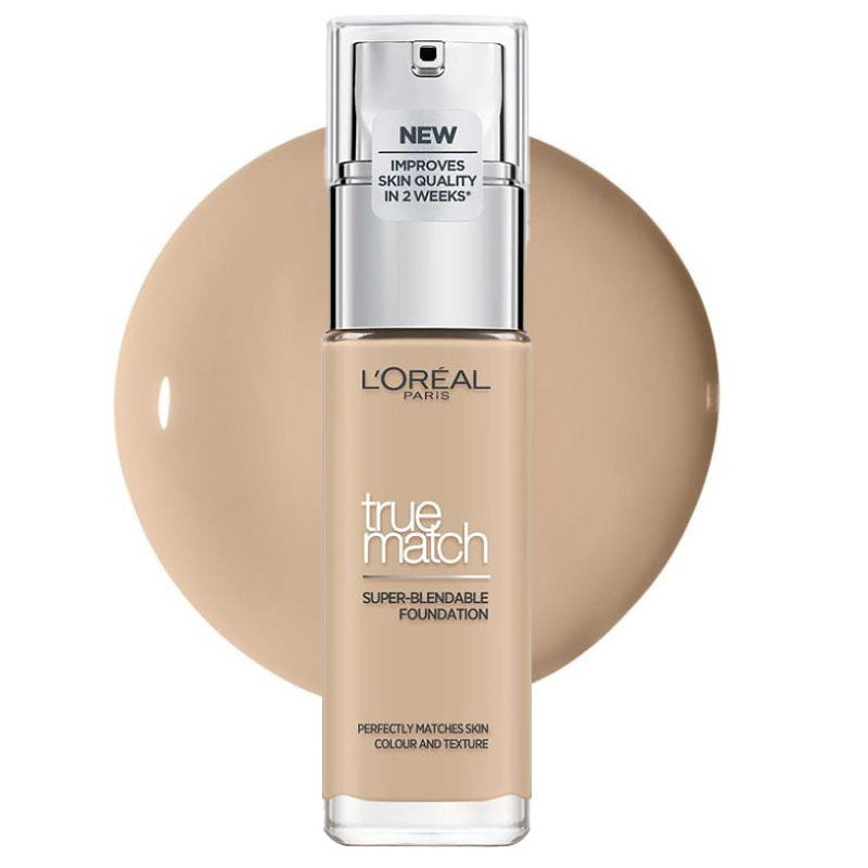 6x L'Oreal Paris True Match Super Blendable Liquid Foundation 30ml 2C Rose Vanilla