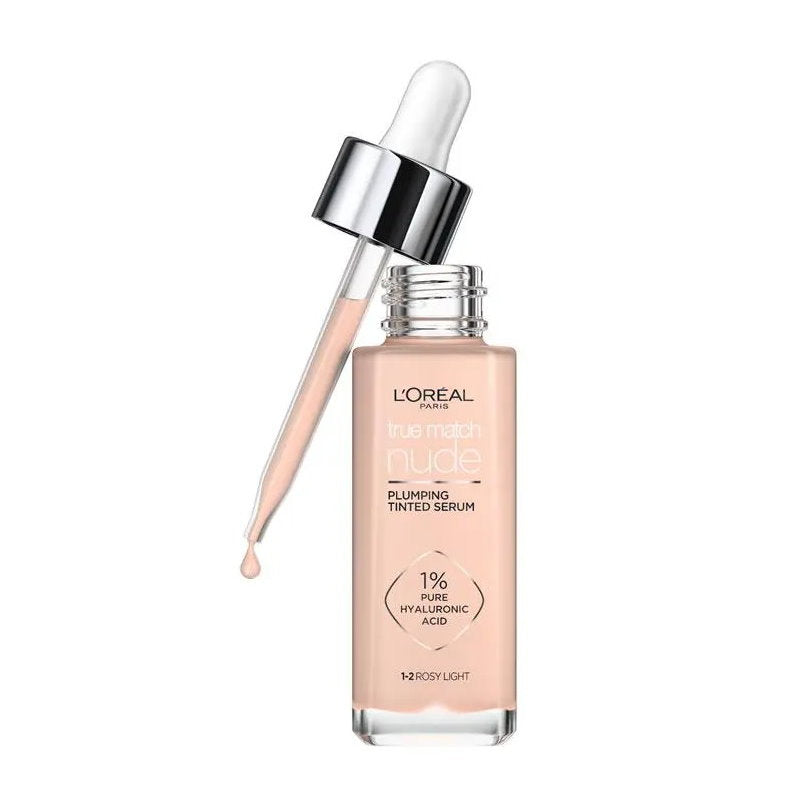 L'Oreal Paris True Match Nude Plumping Tinted Serum 30ml 1-2 Rosy Light