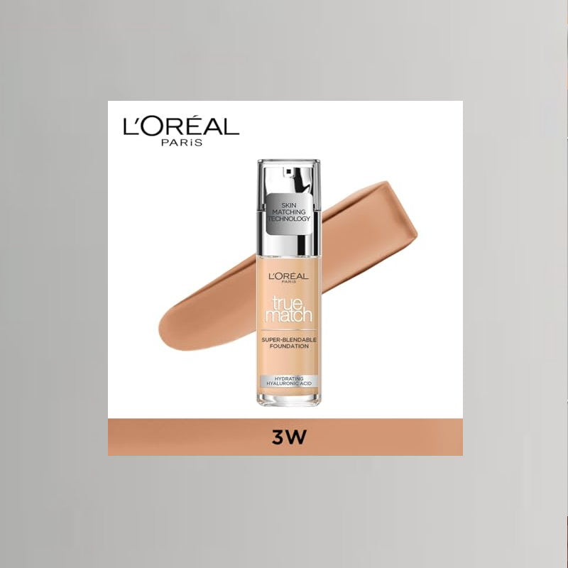 6x L'Oreal Paris True Match Liquid Foundation 3.D/3.W Warm Undertone