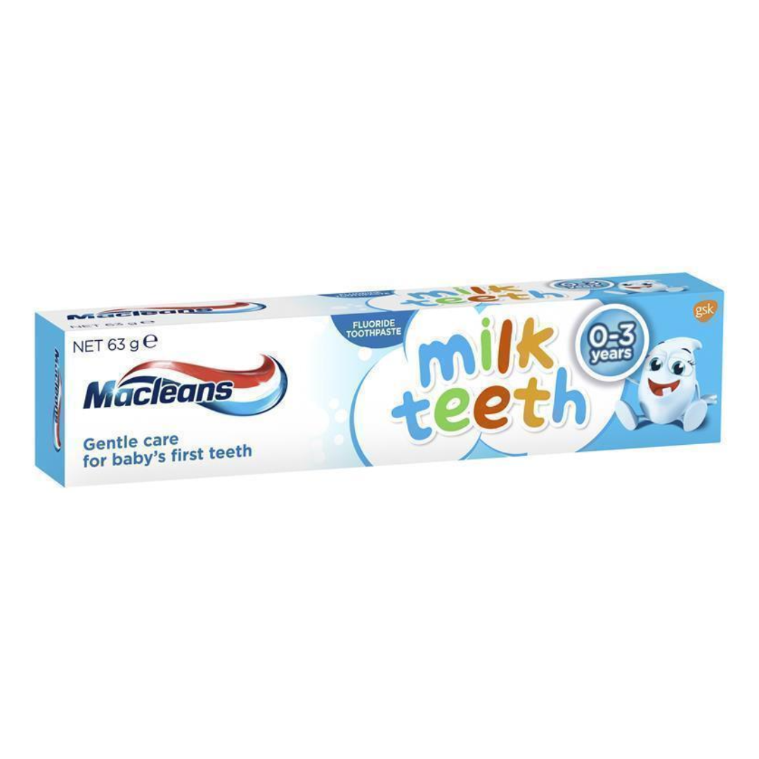 24x Macleans Milk Teeth Toothpaste 0-3 years 63g