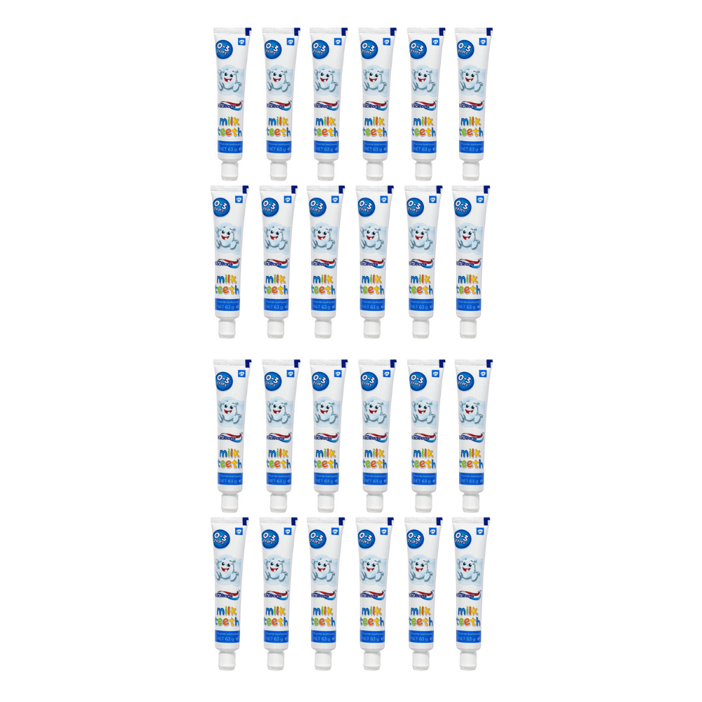 24x Macleans Milk Teeth Toothpaste 0-3 years 63g