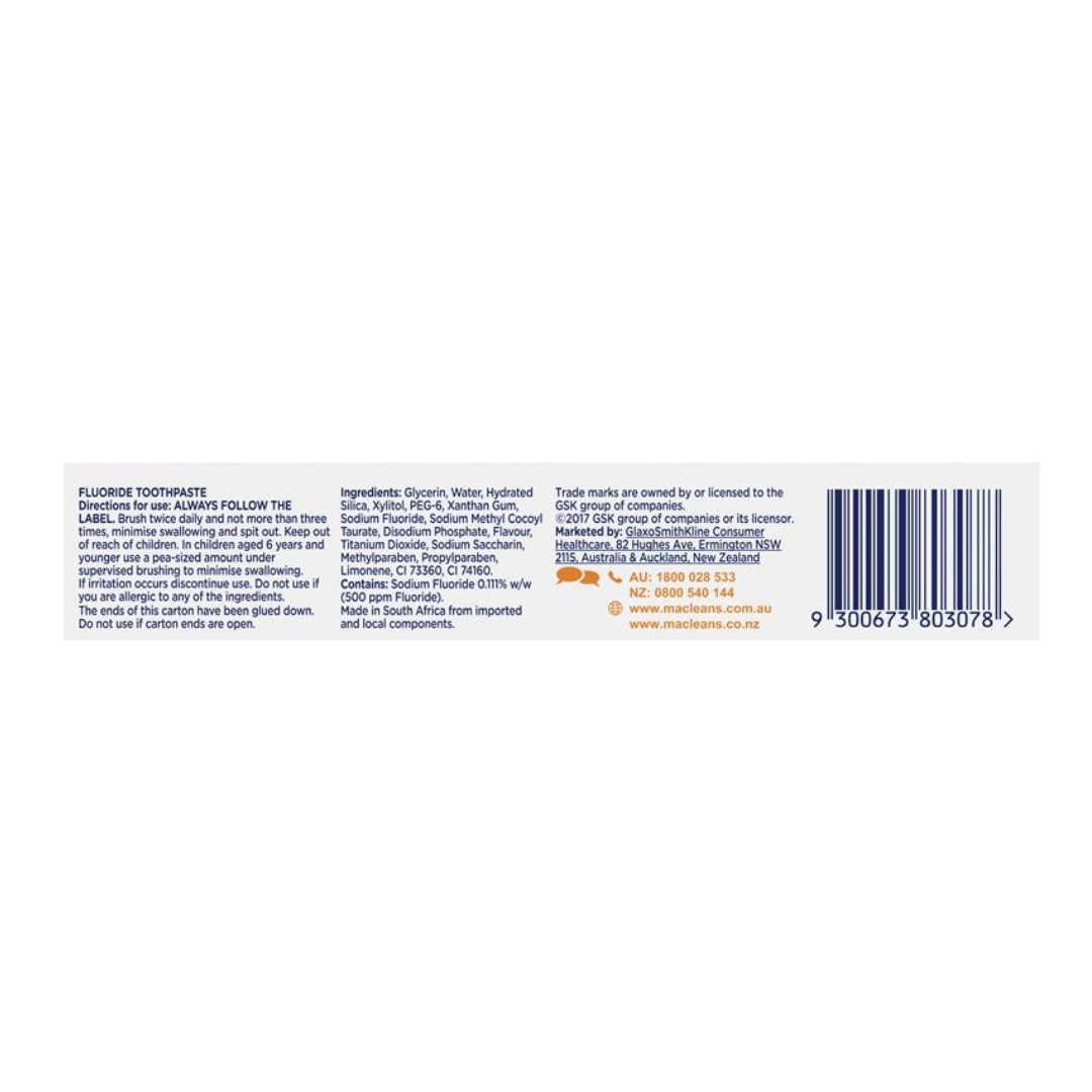 24x Macleans Milk Teeth Toothpaste 0-3 years 63g