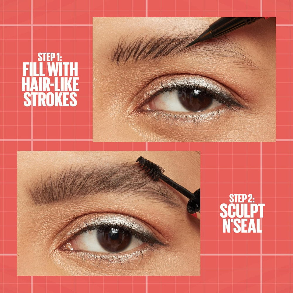 6x Maybelline Build A Brow 2 in 1 Pen Sealing Gel Eyebrow 250 Blonde