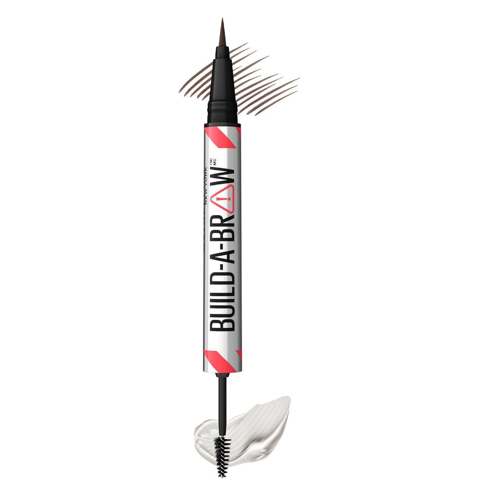 3x Maybelline Build A Brow 2 in 1 Pen Sealing Gel Eyebrow 260 Deep Brown