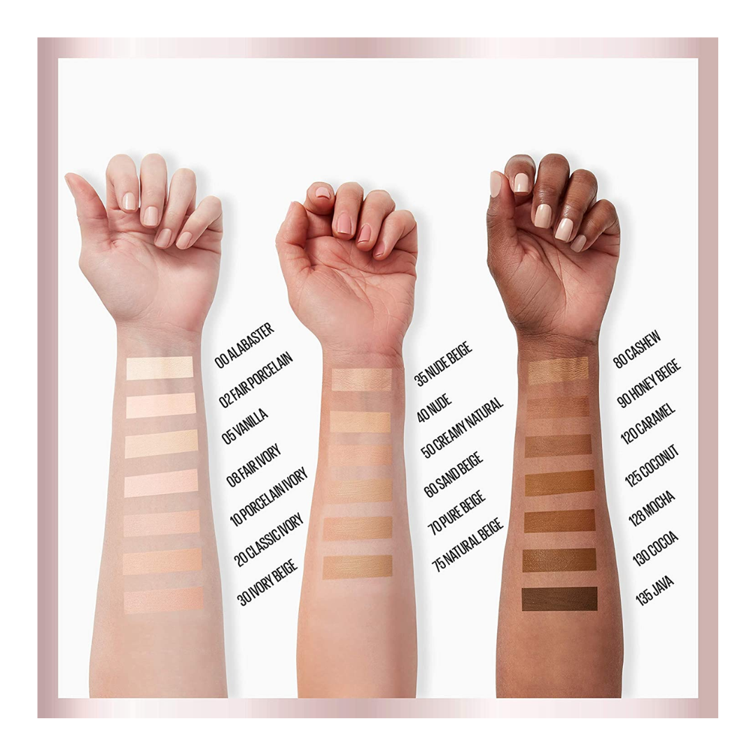 2pk Maybelline Dream Radiant Liquid Hydrating Foundation with Hyaluronic Acid 120 Caramel