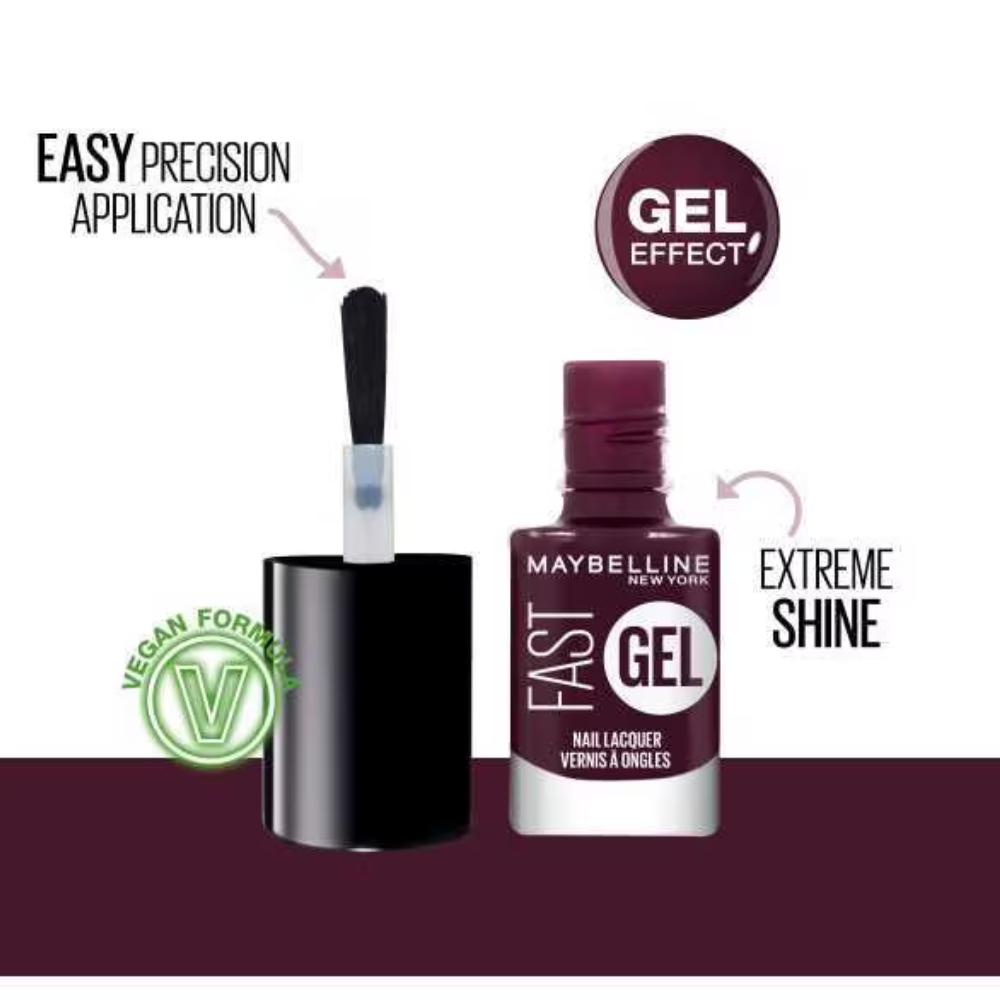 Maybelline Fast Gel Quick Drying Longwear Nail Lacquer 6.7ml 13 Possessed Plum