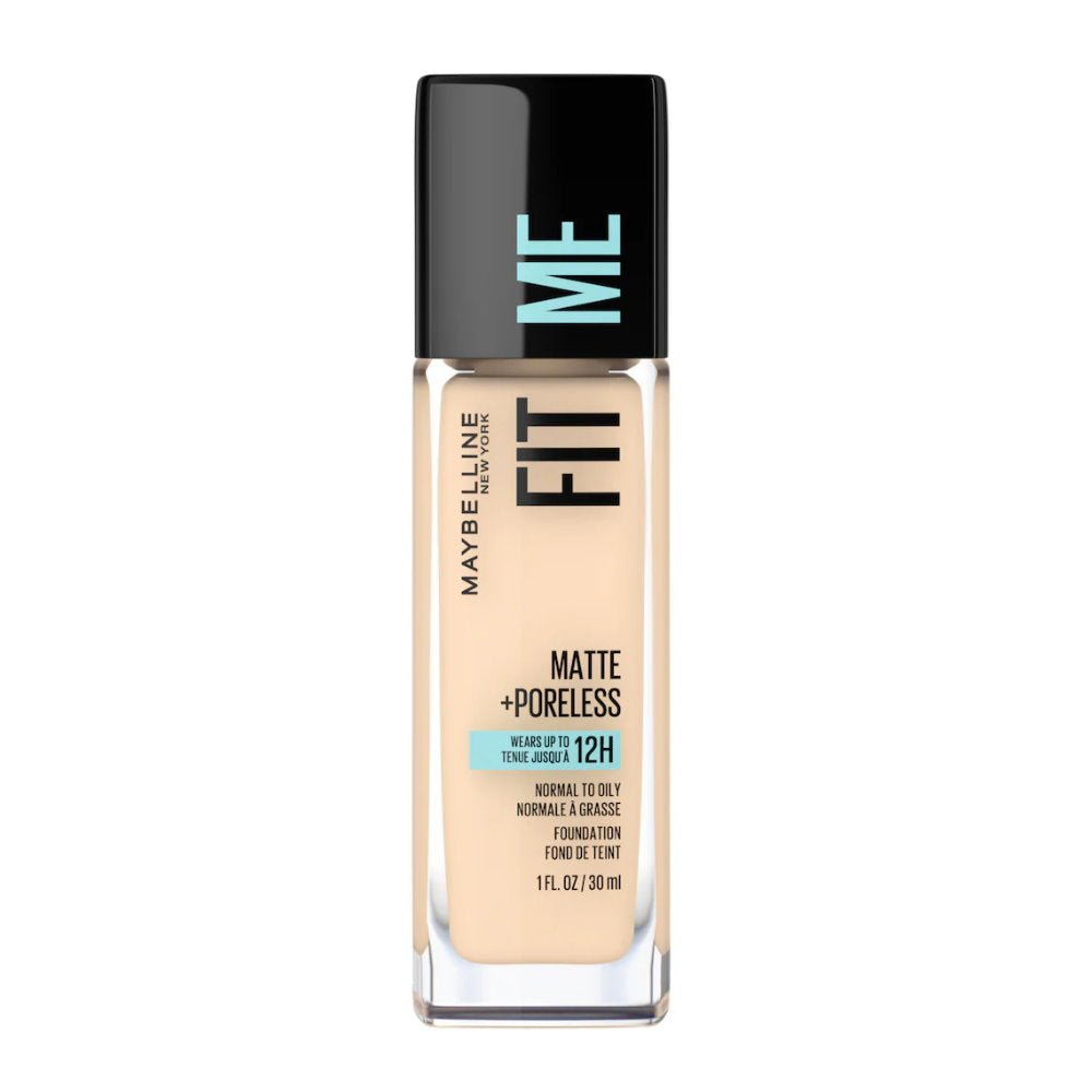 3x Maybelline Fit Me Matte Poreless Mattifying Liquid Foundation 30ml 118 Light Beige