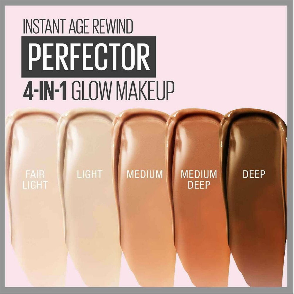 6x Maybelline Instant Age Rewind Instant Perfector 4 In 1 Matte Makeup 30ml Fair Light