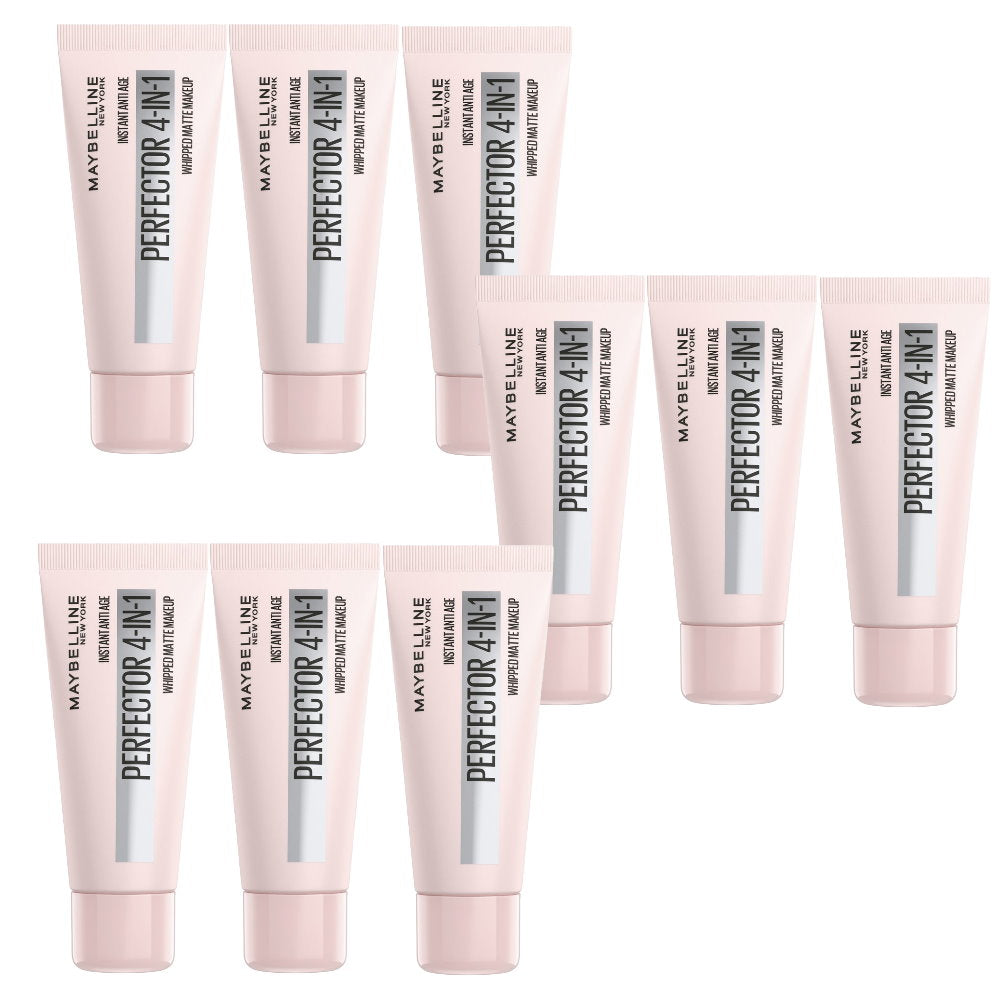 9x Maybelline Instant Age Rewind Instant Perfector 4 In 1 Matte Makeup 30ml Light Medium