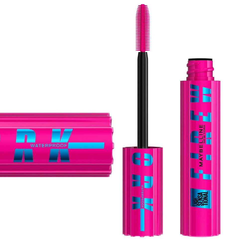 3x Maybelline Lash Sensational Firework Waterproof Mascara 8.75ml Blackest Black