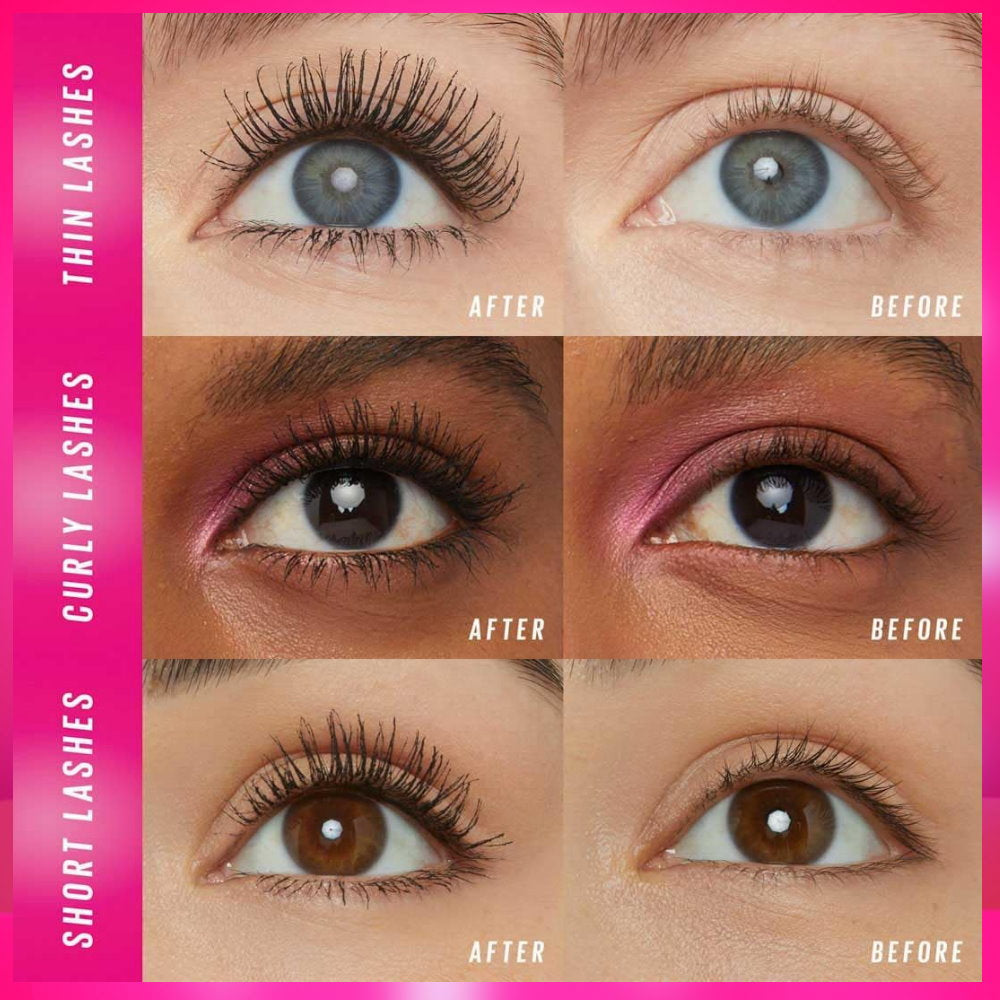 3x Maybelline Lash Sensational Firework Waterproof Mascara 8.75ml Blackest Black