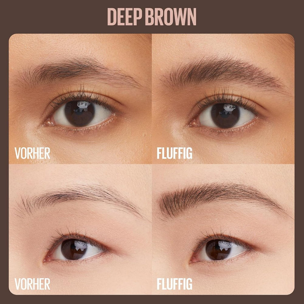 3x Maybelline Superfluff Brow Mousse 260 Deep Brown