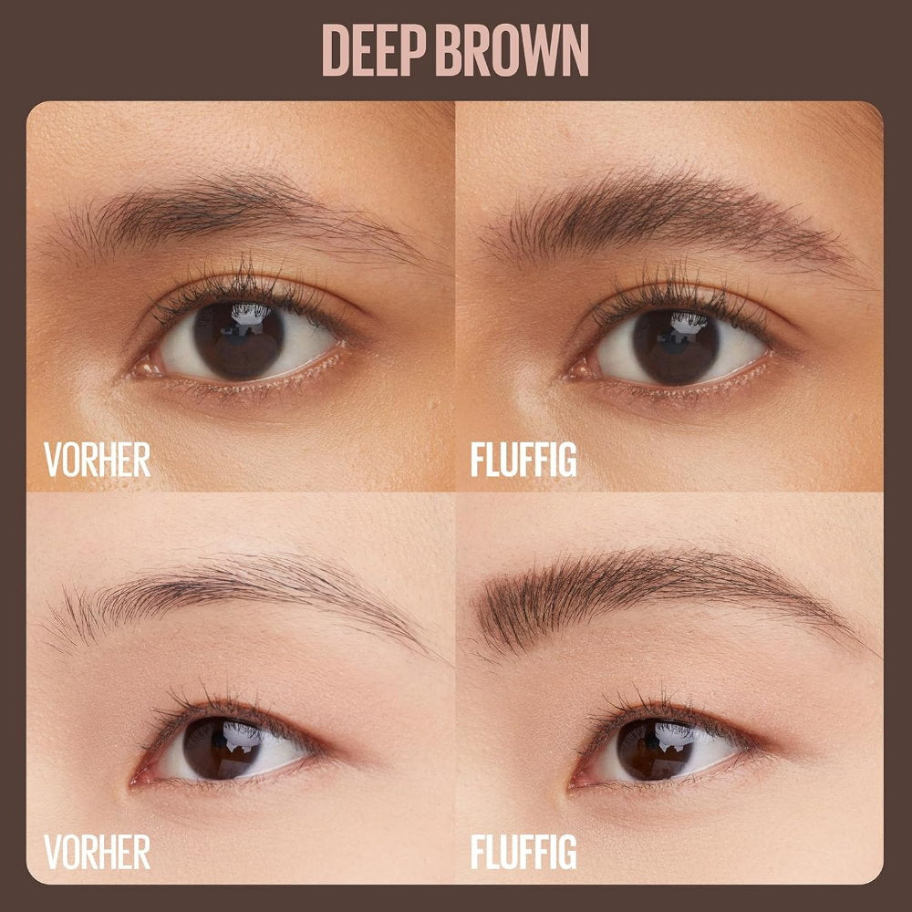 3x Maybelline Superfluff Brow Mousse 260 Deep Brown