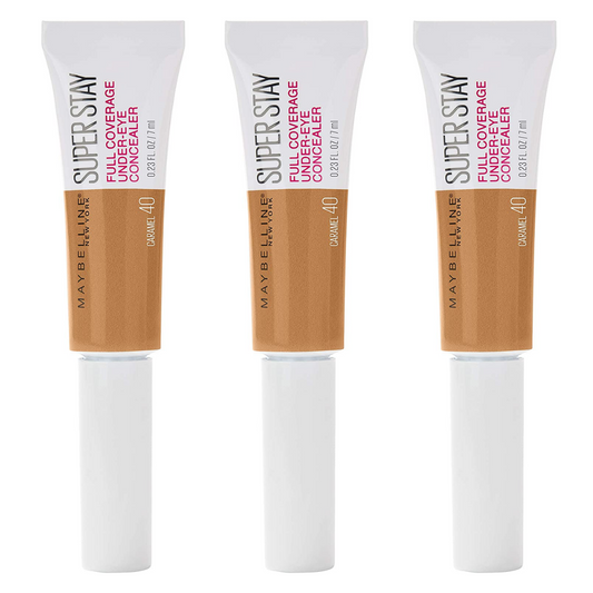 Buy 3pk Maybelline Superstay Full Coverage Under Eye Liquid Concealer Light 15 - Makeup Warehouse Australia