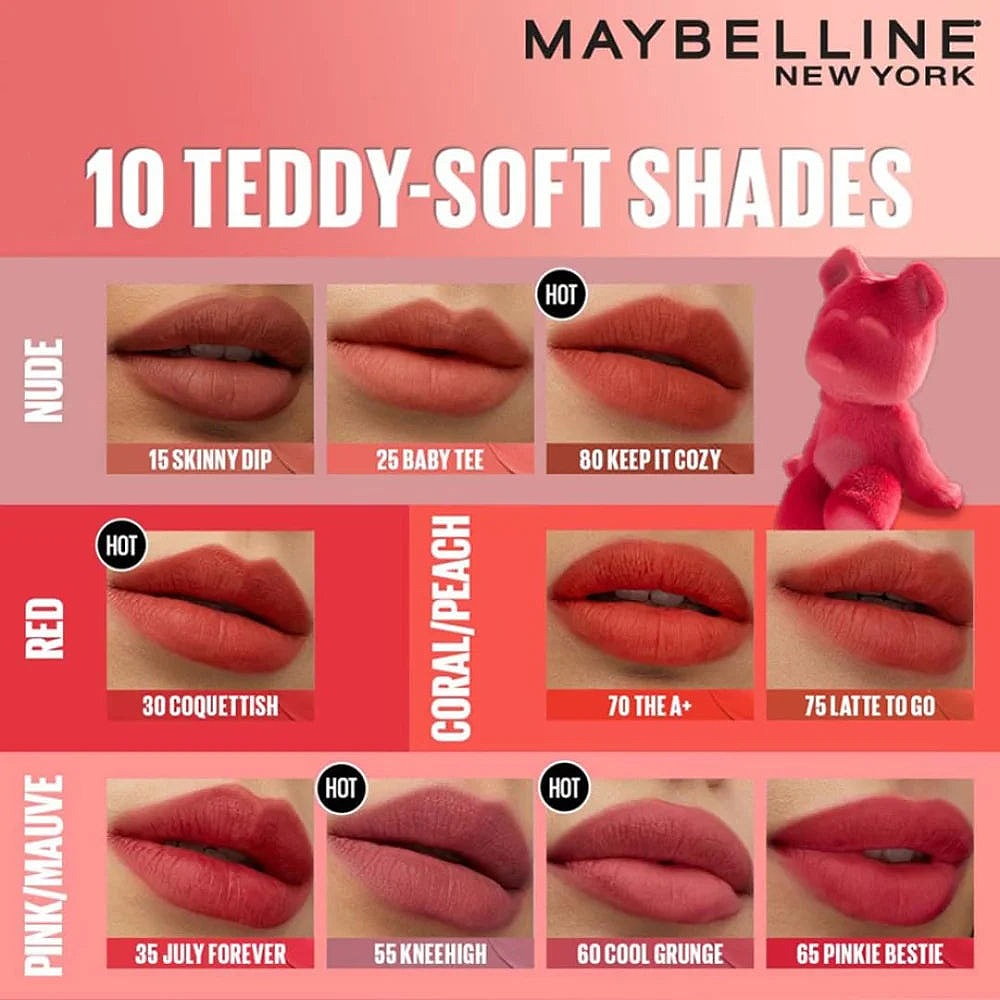 Maybelline Superstay Teddy Tint Lipstick 5ml 80 Keep it Cozy