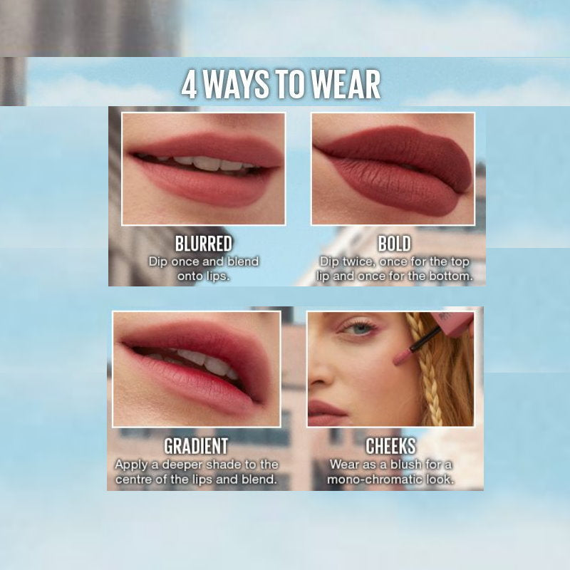 12x Maybelline Superstay Teddy Tint Creamy Matte Lip Tint 5ml 25 Baby Tee
