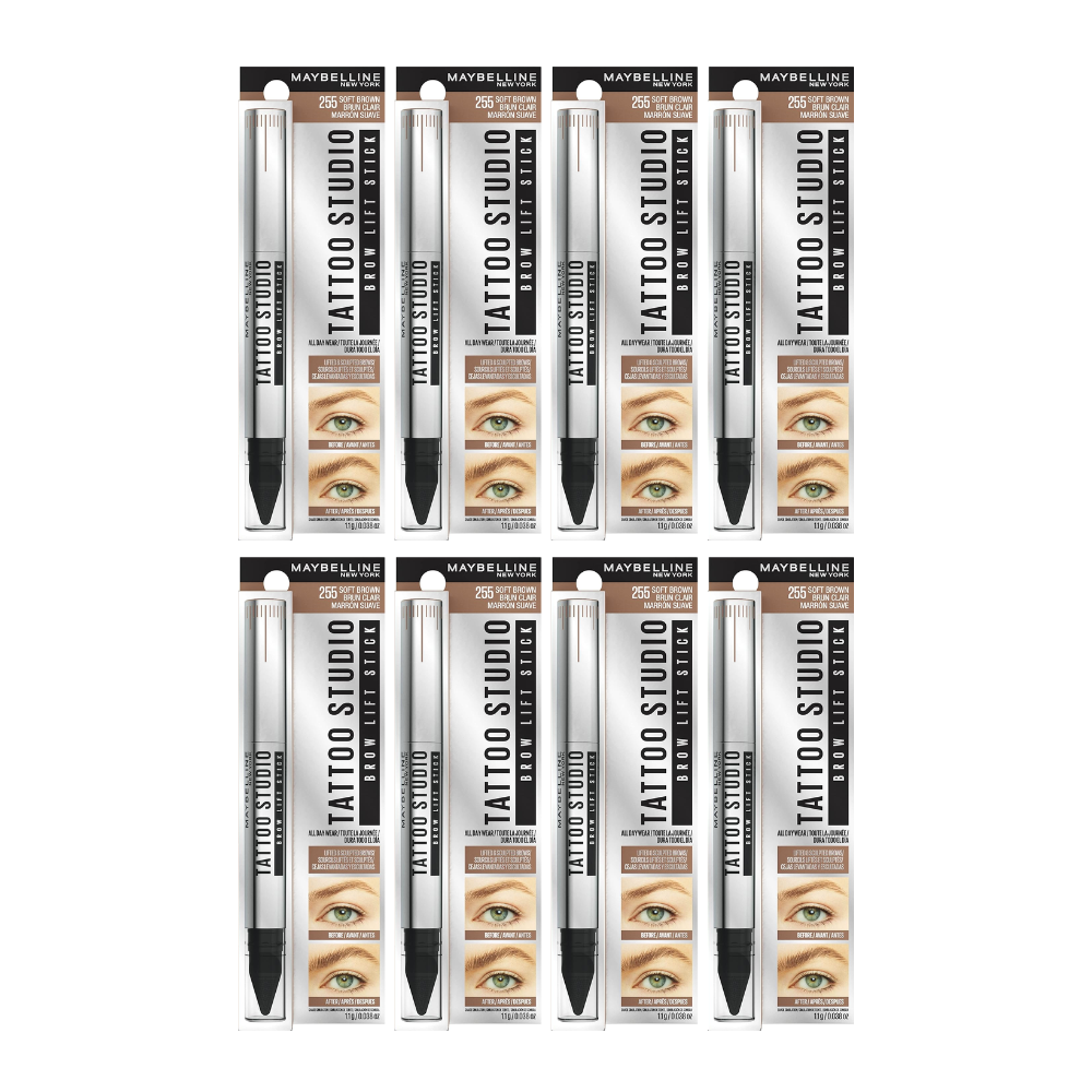 8x Maybelline Tattoo Brow Lift Stick Eyebrow Pen 255 Soft Brown