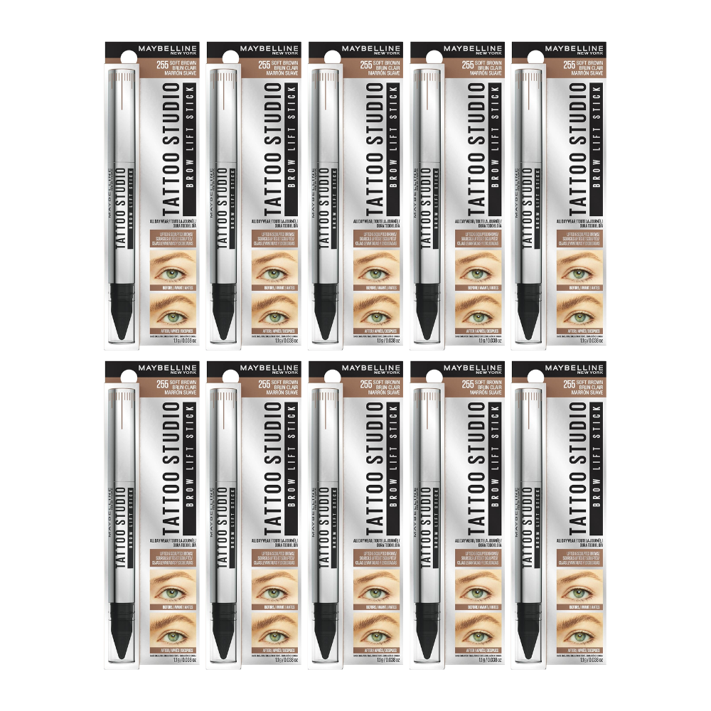 10x Maybelline Tattoo Brow Lift Stick Eyebrow Pen 255 Soft Brown