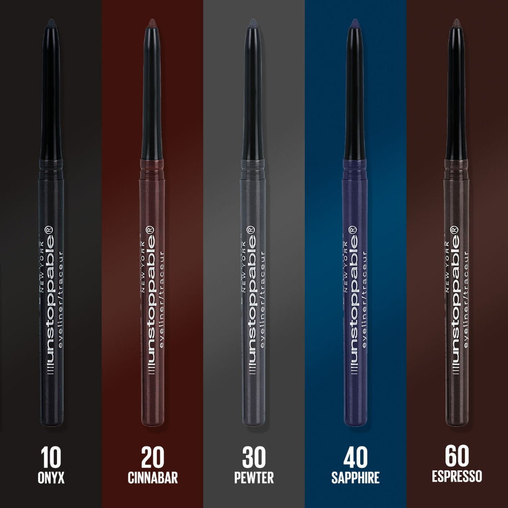 2x Maybelline Unstoppable Automatic Pencil Eyeliner 702 Espresso (Carded)