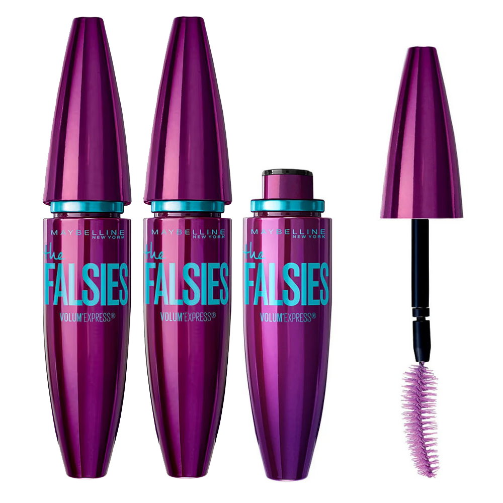 3 x Maybelline the Falsies Volum Express Mascara 285 Black Drama
