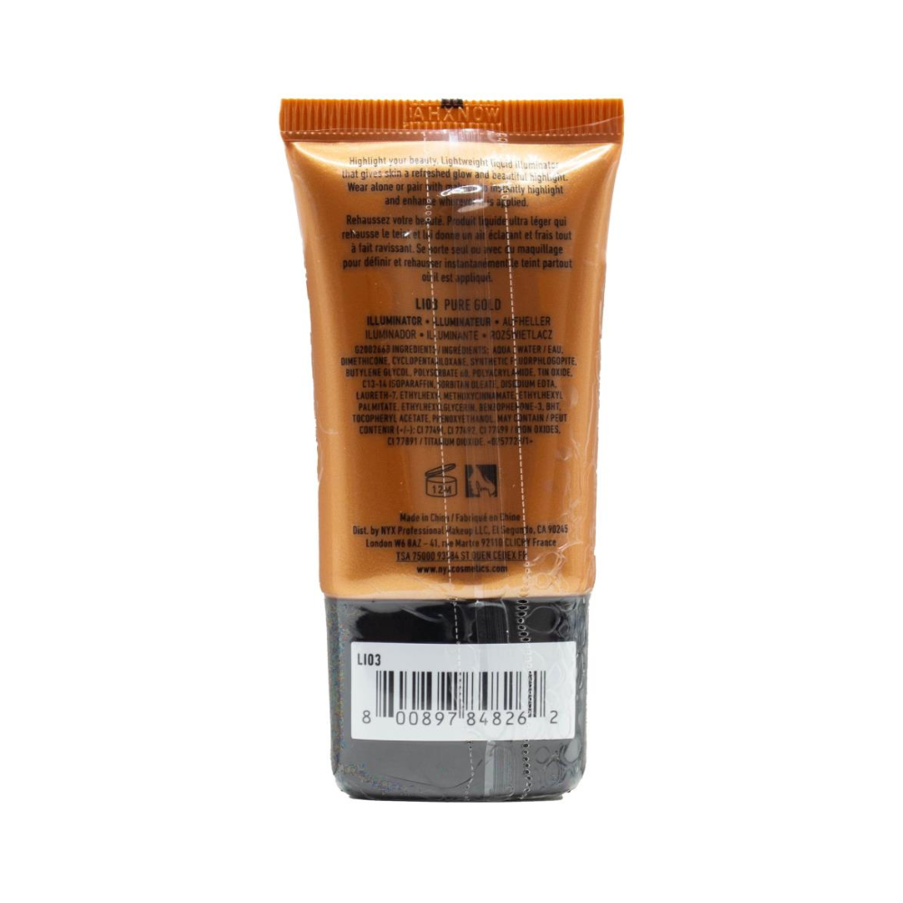 NYX Born To Glow Liquid Illuminator 18ml Pure Gold