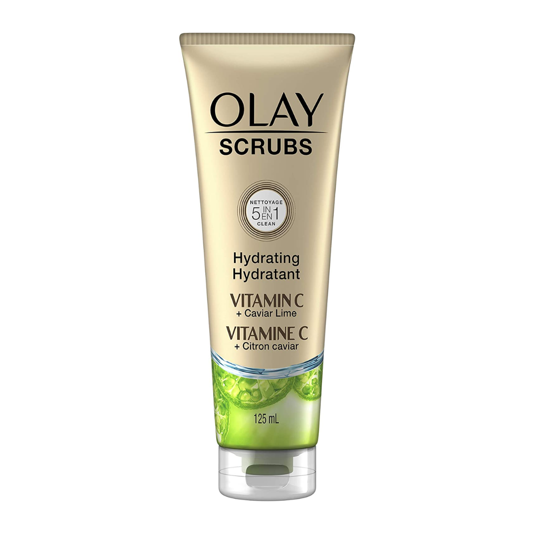 Olay Scrubs 5 in 1 Cleansers Hydrating Vitamin C + Caviar Lime 125mL