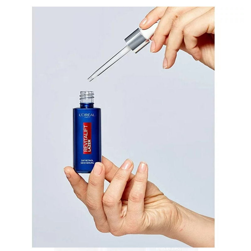 3x L'Oreal Revitalift Laser Pure Retinol Night Serum 30ml