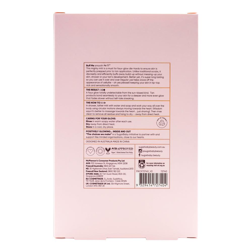 SugarBaby Less Rough More Buff Exfoliating Body Premium Mitt
