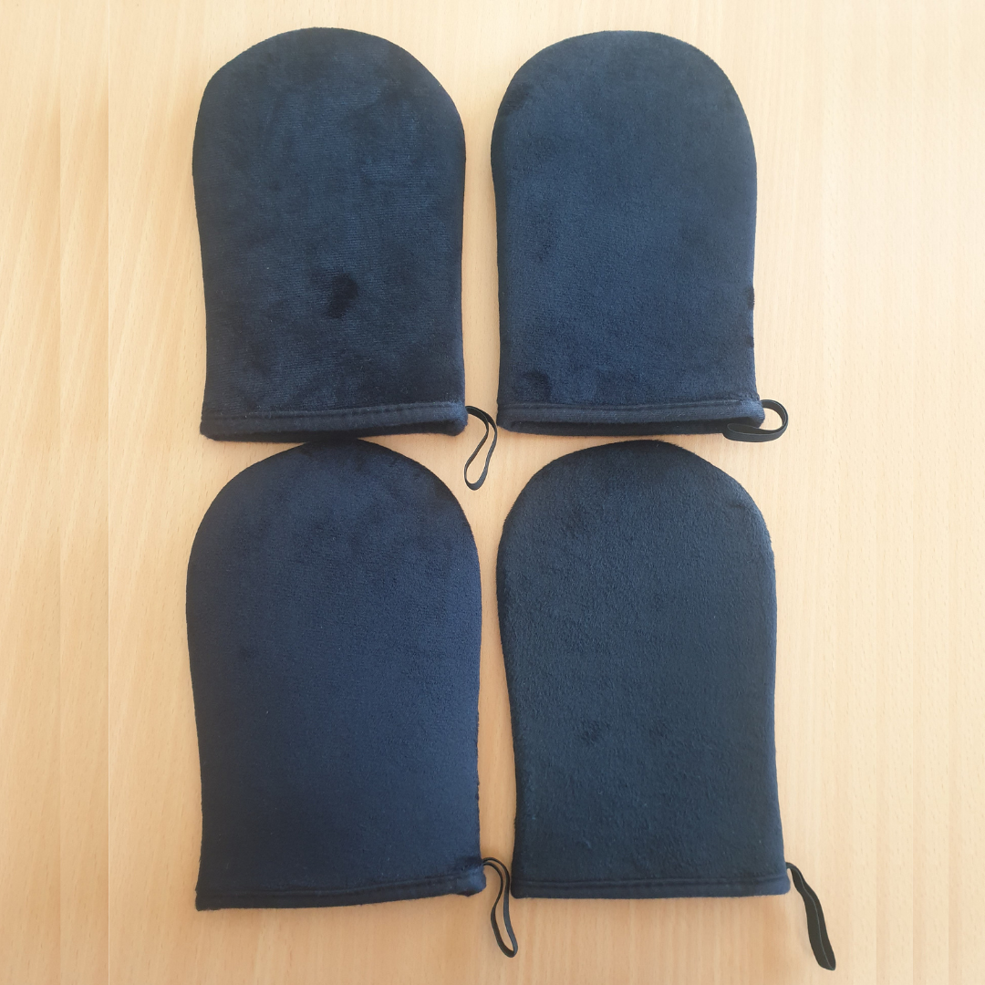 Bulk Buy 4pk Tanning Applicator Self Tan Mitt Black - Makeup Warehouse Australia