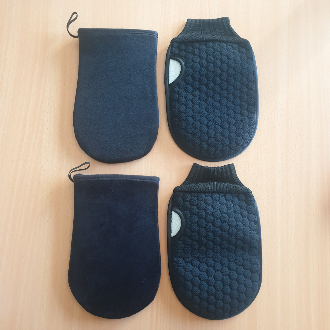 Bulk Buy ULTIMATE SUMMER TANNING BUNDLE 2 X Tanning Applicators and 2 x Exfoliating Gloves - Makeup Warehouse Australia