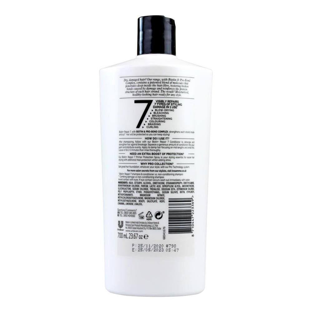3x Tresemme Biotin Repair 7 With Biotin and Pro Bond Complex Conditioner 700ml