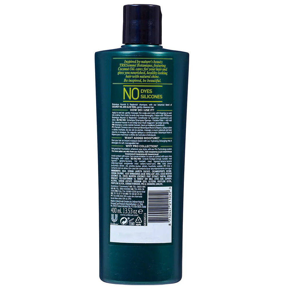 6x Tresemme Botanique Nourish and Replenish Shampoo 400mL